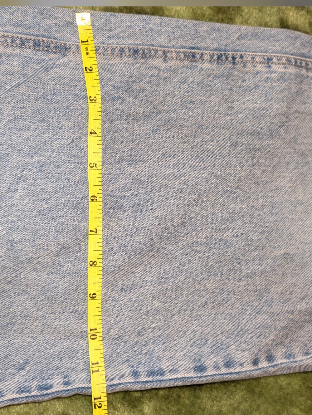 REWASH Denim Jeans Pull On Elastic Tie Top Baggy Wide Leg Size Small Blue EUC - Picture 4 of 8